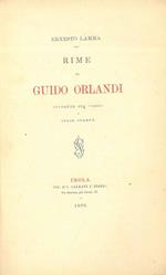 Rime di Guido Orlandi rivedute sui codici e sulle stampe