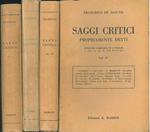 Saggi e scritti critici e vari. Volume primo: Saggio critico sul Petrarca. A cura di L. G. Tenconi