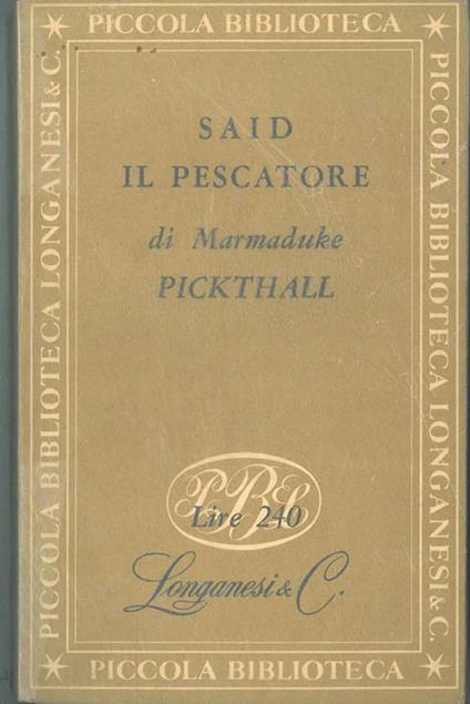 Said il pescatore - Marmaduke Pickthall - copertina