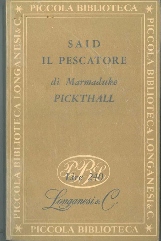 Said il pescatore - Marmaduke Pickthall - copertina