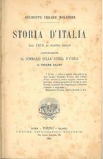 Storia d'Italia dal 1814 ai nostri giorni (continuazione al Sommario della storia d'Italia di Cesare Balbo)