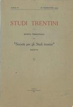 Studi Trentini. Rivista trimestrale della 