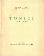 Tonici. 1932-x - 1938-xvi