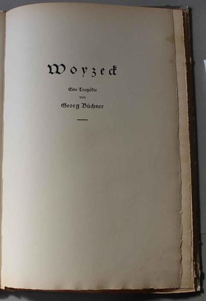 Woyzek eine Tragoedie - Georg Buchner - copertina