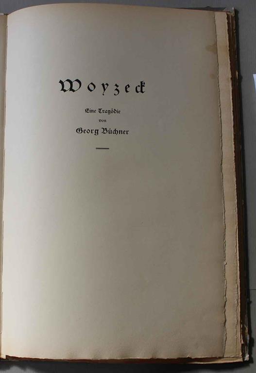 Woyzek eine Tragoedie - Georg Buchner - copertina
