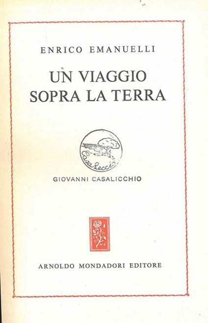 Un viaggio sopra la terra - Enrico Emanuelli - copertina
