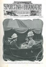 The Illustrated sporting dramatic news. July 1, 1911. Cover, Thier Majesties arriving at the international horse show