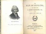 The man of feeling and others tales... with a sketch of the author's life