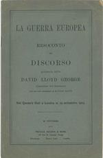 La guerra europea Nota introduttiva di R. Bagot