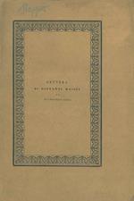 La Porretta. Lettera di Giovanni Massei al suo fratello Carlo a Lucca