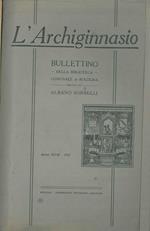 L' Archiginnasio. Bullettino della biblioteca comunale di Bologna. Anno XVIII, 1923, annata completa