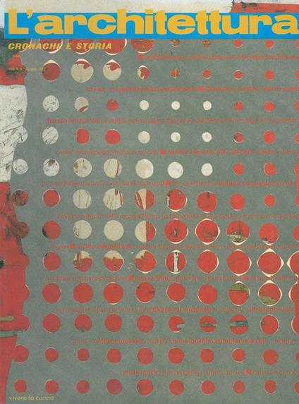 L' architettura : cronache e storia. Anno XXXVIII, n.6, giugno 1992, n. 440, Direttore Bruno Zevi - copertina