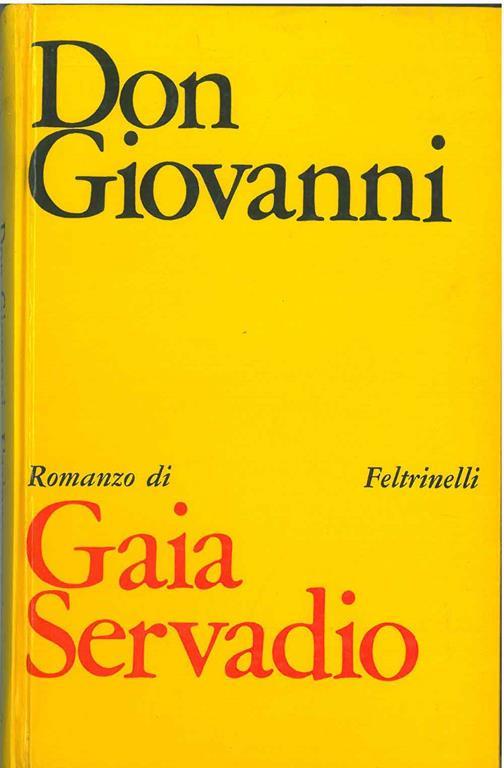 L' azione consiste e Don Giovanni - Gaia Servadio - copertina