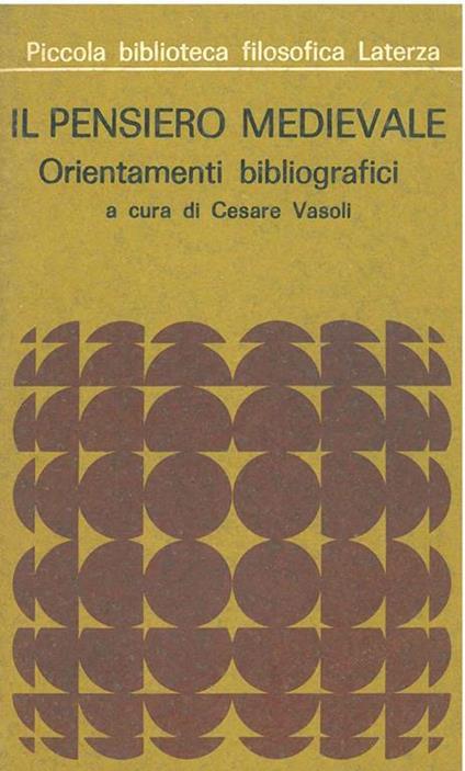 Il pensiero medievale. Orientamenti bibliografici - copertina