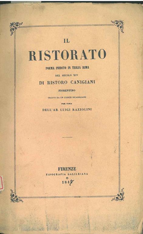 STUDIO BIBLIOGRAFICO ORFEO LIBRERIA ANTIQUARIA S.A.S.