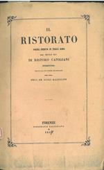 Il ristorato. Poema inedito in terza rima del secolo XIV di Ristoro Canigiani fiorentino, tratto da un codice ricasoliano per cura dell'Ab. Luigi Razzolini