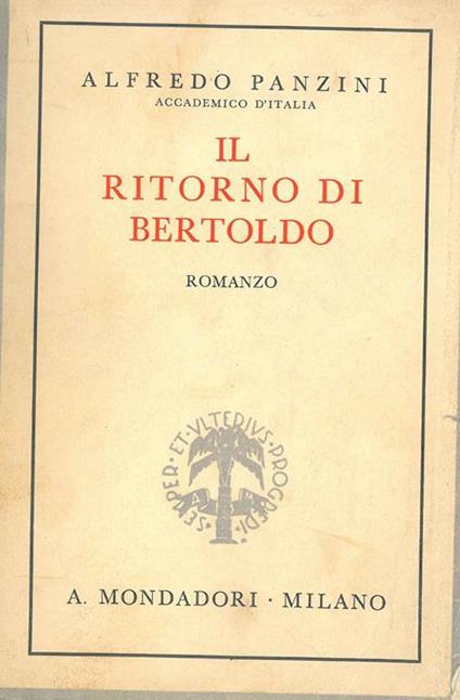Il ritorno di Bertoldo - Alfredo Panzini - copertina
