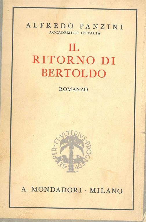 Il ritorno di Bertoldo - Alfredo Panzini - copertina