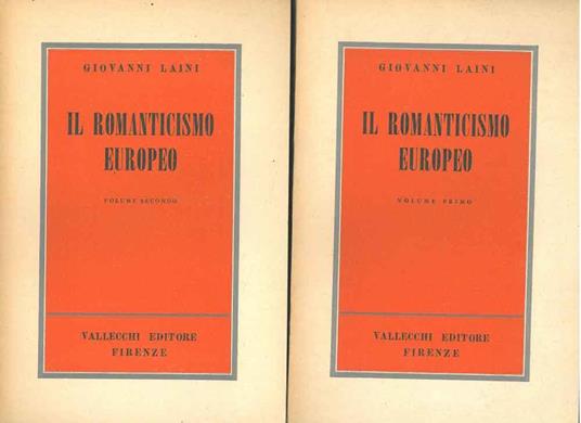Il romanticismo europeo - Giovanni Laini - copertina