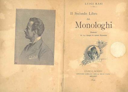 Il secondo libro dei monologhi illustrato - Luigi Rasi - copertina