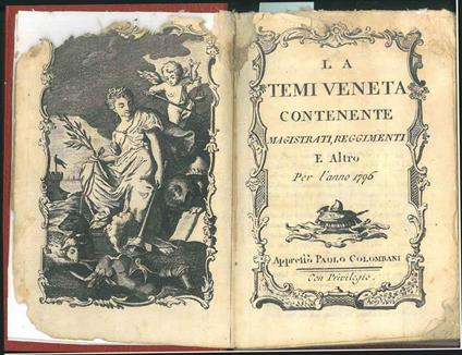 La Temi veneta contenente magistrati, reggimenti e altro per l'anno 1796 - Paolo Abis - copertina