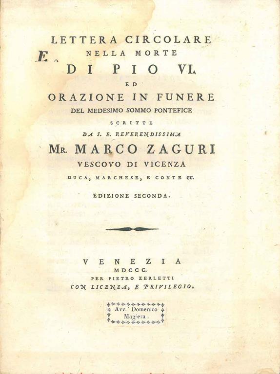 STUDIO BIBLIOGRAFICO ORFEO LIBRERIA ANTIQUARIA S.A.S.