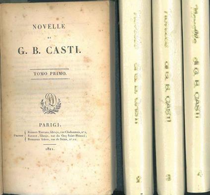 Novelle di G. B. Casti - copertina