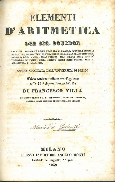 STUDIO BIBLIOGRAFICO ORFEO LIBRERIA ANTIQUARIA S.A.S.