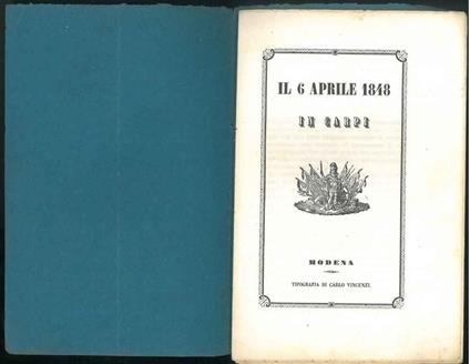 Il 6 aprile 1848 in Carpi - copertina