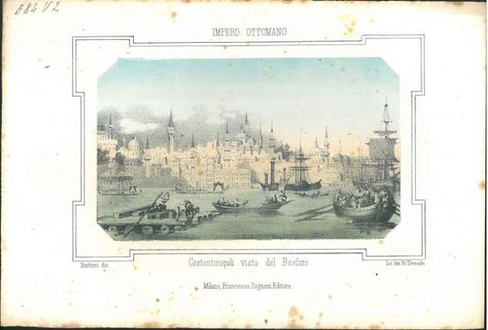 Litografia, Veduta di Costantinopoli vista del Bosforo - copertina
