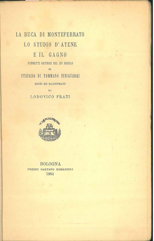 STUDIO BIBLIOGRAFICO ORFEO LIBRERIA ANTIQUARIA S.A.S.