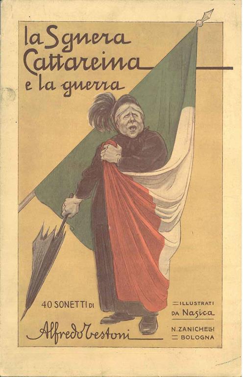 La Sgnera Cattareina e la guerra. 40 sonetti - Alfredo Testoni - copertina