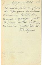 Cartolina postale viaggiata, datata 2-10-18