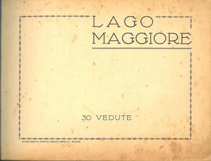 Lago Maggiore. 30 vedute - copertina