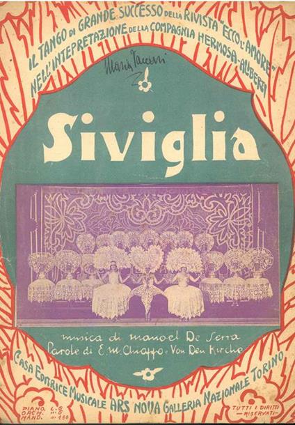 Siviglia - copertina