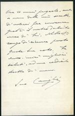 Lettera datata 14 Luglio