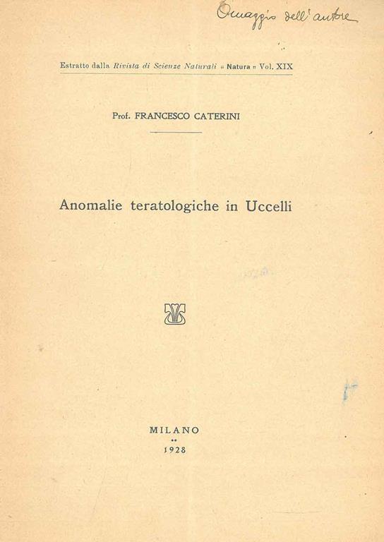 STUDIO BIBLIOGRAFICO ORFEO LIBRERIA ANTIQUARIA S.A.S.