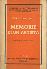 Memorie di un artista. Prefazione di G. Valori