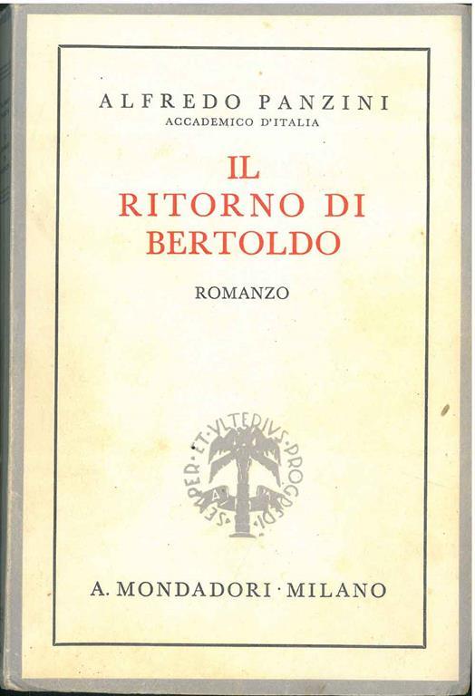 Il ritorno di Bertoldo - Alfredo Panzini - copertina
