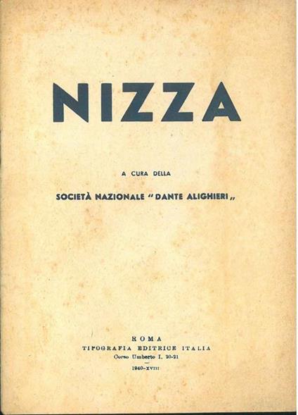 Nizza - copertina