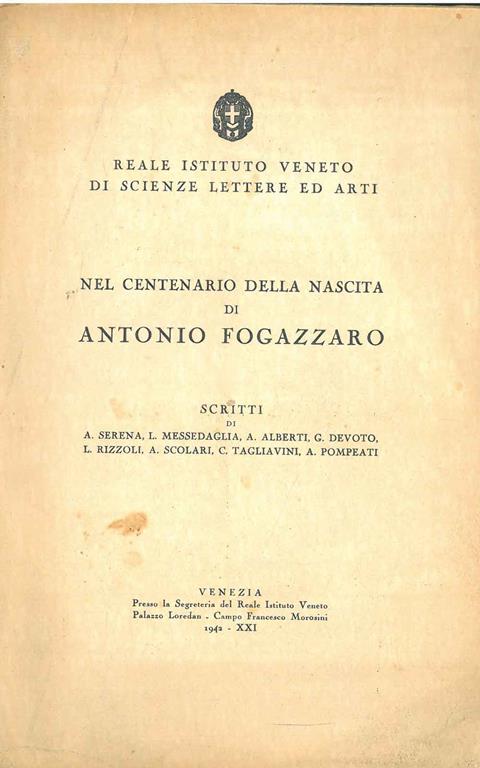 STUDIO BIBLIOGRAFICO ORFEO LIBRERIA ANTIQUARIA S.A.S.