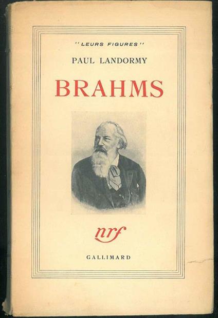 Brahms - Paul Landormy - copertina