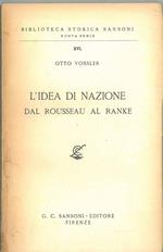 L' idea di nazione dal Rousseau al Ranke
