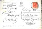 Cartolina postale illustrata dell'Isola D'Elba, viaggiata 20 agosto 1955, con dedica e firma autografe del pittore inviata ad Amelia Cevolani