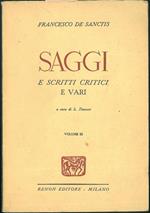 Saggi e scritti critici e vari. Vol. III. A cura di L. Tentoni