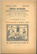 Incunaboli e libri vari. Catalogo n. 241
