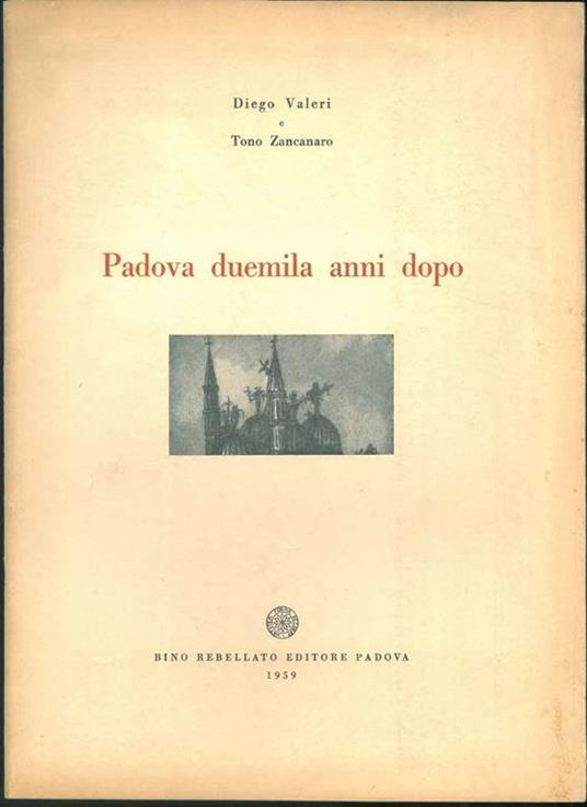 Padova duemila anni dopo - Diego Valeri - copertina