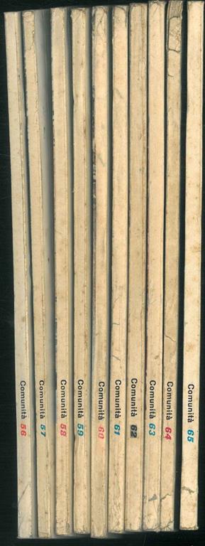 Comunità. Annata XIII completa, n. 66-75 - Adriano Olivetti - copertina