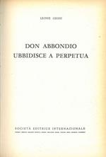 Don Abbondio ubbidisce a Perpetua
