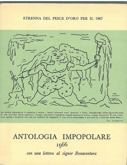 Antologia impopolare con una lettera al Signor Bonaventura - Vanni Scheiwiller - copertina